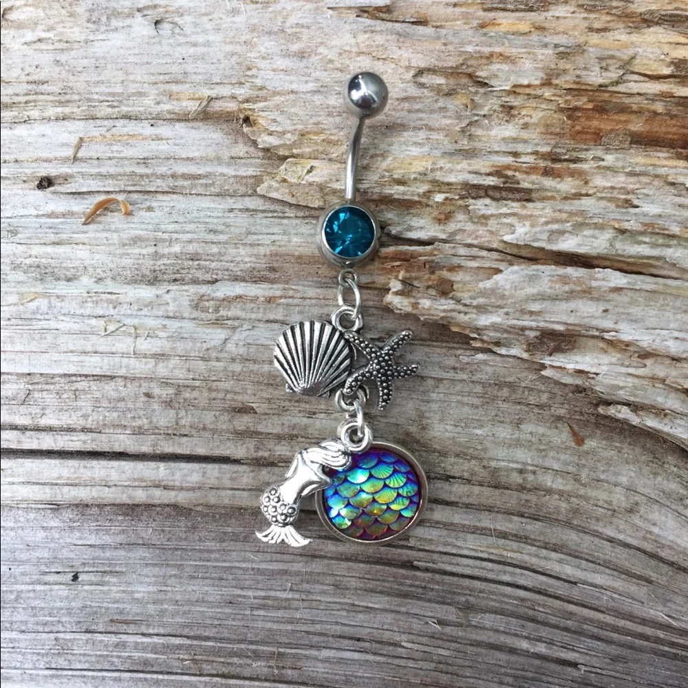 Mermaid Belly Button‎ Navel Ring